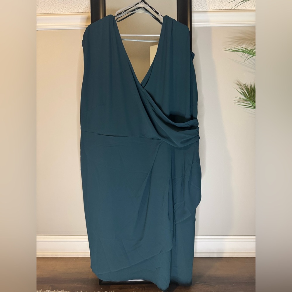 City Chic Jade Wrapped Midi Dress Plus Size 22